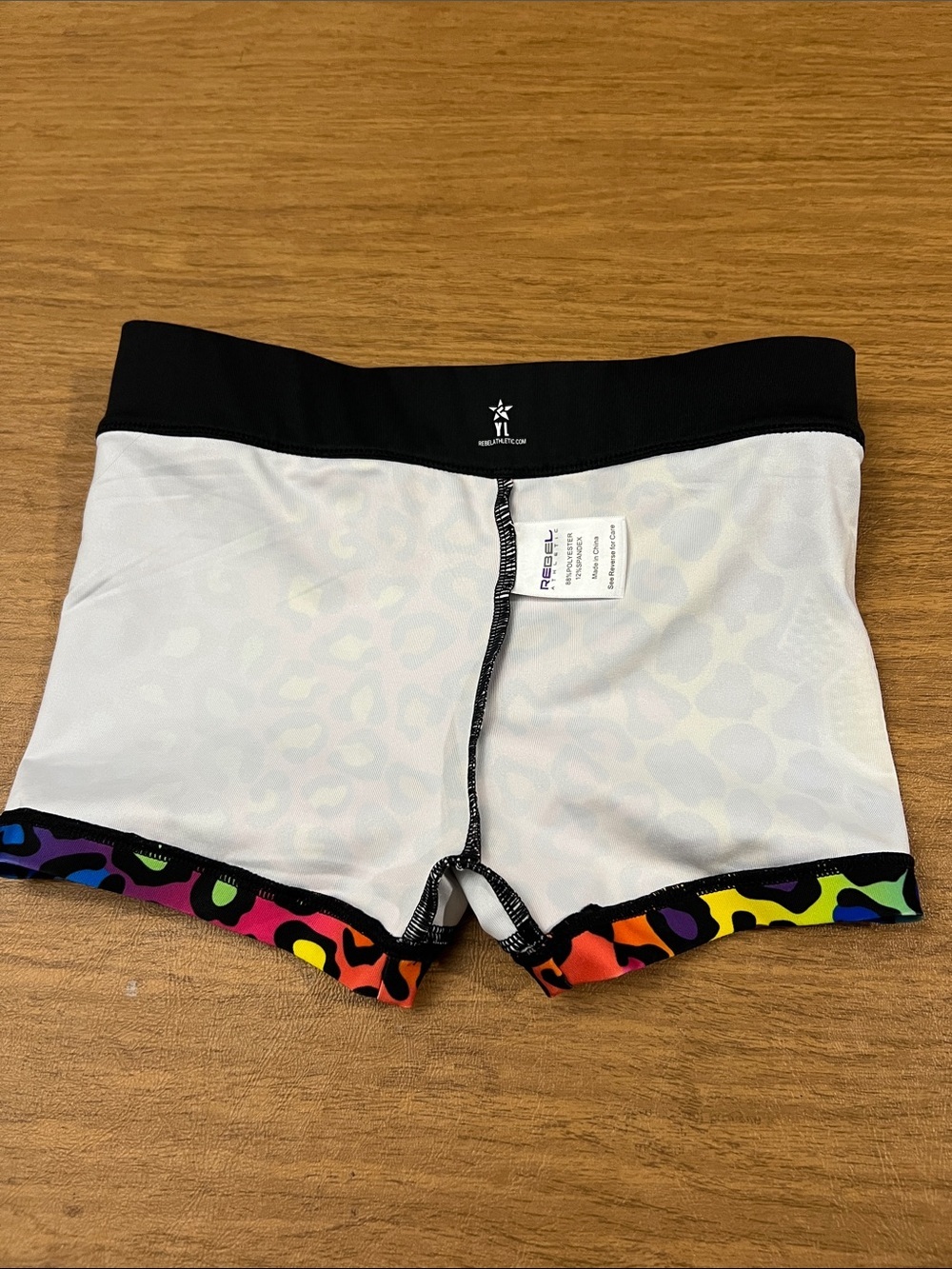 Rebel Athletic Cheer Athletics cheetah print shorts size YL - Picture 7 of 10